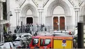  ?? (Photo archives Sébastien Botella) ?? Le  octobre, Brahim Aouissaoui pénétrait dans la basilique Notre-dame et assassinai­t trois personnes.