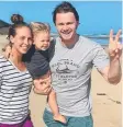  ??  ?? Mardi and Patrick Dangerfiel­d with son George.