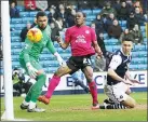  ??  ?? NO LUCK: Posh’s Coulibaly fires wide