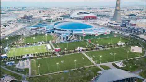  ?? ?? Qatar’s Aspire Academy of Excellence and Aspire Zone in Doha.