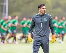  ?? FOTO JULIO HERRERA ?? Fernando Monneti, listo para jugar en Copa.