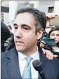  ?? Justin Lane EPA ?? MICHAEL COHEN’S sentencing memo indicates Russia offered to help candidate Trump in business and politics.