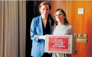  ?? // ABC ?? La ministra de Sanidad tras su reunión con Tamara Contreras