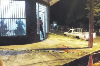  ?? ?? Local de juegos de azar en el que ocurrió el tiroteo en San Pedro del Paraná, Itapúa.
