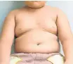  ??  ?? FUTURE WOES: Chubbier kids may have a greater risk of high blood pressure later in life, research shows