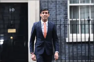 ??  ?? Chancellor Rishi Sunak will deliver his first Budget on Wednesday