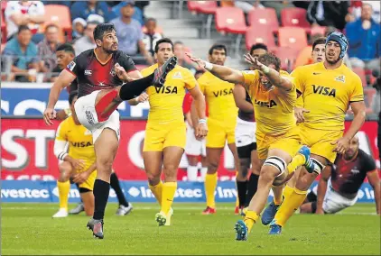  ?? Picture: GALLO IMAGES ?? LEADING THE CHARGE: Southern Kings’ Lionel Cronje, letting rip during their clash against Jaguares, will lead his side when they take on the Lions at Nelson Mandela Bay Stadium tomorrow