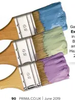  ??  ?? Garden Colour Exterior Paint in Boathouse Blue, Willow and Lavender Haze, all £14 for 2.5L, Wilko