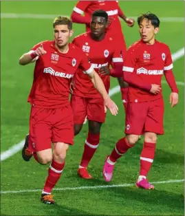  ?? (Photo royalantwe­rpfc.be) ?? Maxime Le Marchand a marqué vendredi soir contre Genk en play-offs de la Jupiler Pro League. Son e but depuis son arrivée en février. sera difficile avec l’âge qui avance.