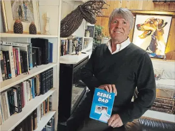  ?? CLIFFORD SKARSTEDT EXAMINER ?? Peterborou­gh native David McKinstry with his new book titled RebelDad taken at Woodhaven Country Lodge on Wednesday in Lakehurst. McKinstry hopes his new book will inspire Canadians from coast to coast to consider adoption.