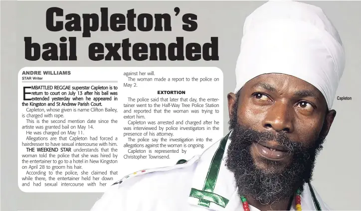  ??  ?? Capleton