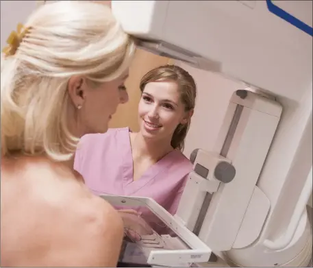  ??  ?? Around two in every 1,000 women who have a mammogram with BreastChec­k develop an ‘interval’ cancer between screenings