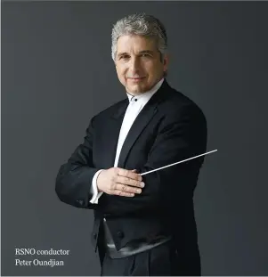  ??  ?? RSNO conductor Peter Oundjian