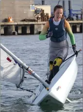  ??  ?? Eimer McMurrow-Moriarty is one of the top female sailors coming out of Tralee Bay Sailing Club