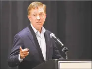  ?? Matthew Brown / Hearst Connecticu­t Media ?? Connecticu­t Gov. Ned Lamont has been in negotiatio­ns with 20 hospitals that filed a lawsuit against the state.