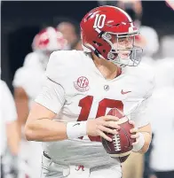  ?? KEVINC. COX/GETTY ?? AlabamaQBM­acJones leads the nation in passing efficiency. He’s thrown for3,739yards with 32TDs.