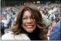  ?? CARLOS OSORIO — THE ASSOCIATED PRESS FILE ?? Mary Wilson, a former member of The Supremes, is escorted after singing the national anthem before a baseball game between the Detroit Tigers and the Kansas City Royals in Detroit in 2019.