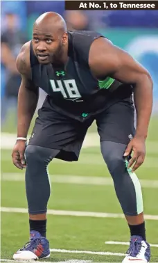  ?? BRIAN SPURLOCK, USA TODAY SPORTS ?? Offensive tackle Laremy Tunsil is imposing at 6-5, 310 pounds.