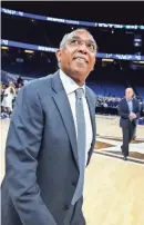  ?? APPEAL ?? Memphis head coach Tubby Smith smiles while walking off the court after beat USF 79-77 USF at the AAC tournament game in Orlando, March 8. MARK WEBER/THE COMMERCIAL