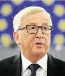  ??  ?? EU- Kommission­spräsident JeanClaude Juncker hat einen Plan.