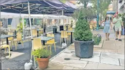  ??  ?? THIN SOUP: Outdoor dining — with some indoor — won’t sustain city eateries.