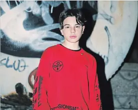  ?? SPECIAL TO THE NIAGARA FALLS REVIEW ?? St. Catharines singer Christian Lalama capped a breakthrou­gh year with the release of 'FRFR' last week, his first with Atlantic Records.