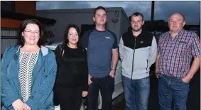  ??  ?? RIGHT: Enjoying the All-Ireland Road Bowling celebratio­ns in Kilcorney were Gretta Sheehan, Mary Cooney, Tadhg Curtin, Derry Cooney and Teddy Sheehan. Picture John Tarrant