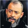  ??  ?? BIG NO-NO Nuno Santo failed to shake hands