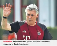  ??  ?? CAMPEÓN. Bayern Munich ha ganado las últimas cuatro temporadas en la Bundesliga alemana.