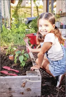  ?? Submitted Photo ?? Research has shown that gardening and spending time in nature is beneficial to kids, including but not limited to better vision, increased focus and a stronger immune system.