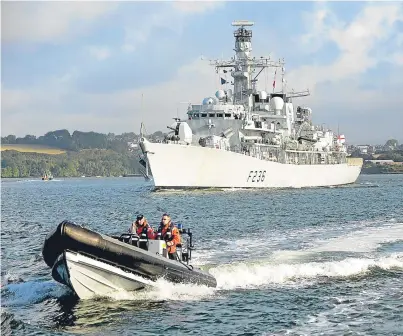  ??  ?? HMS Montrose will return to Angus early next year.