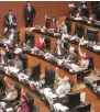  ??  ?? Rechazan negociació­n. Morenistas desmienten que el Senado otorgó licencia a Manuel Velasco luego de que el PVEM le cedió a Morena cinco diputados federales.