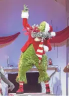  ?? DAVID COTTER/NBC ?? Matthew Morrison as The Grinch in a scene from NBC’S “Dr. Seuss’ The Grinch Musical!”