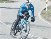  ?? FOTO: TWITTER ?? El ciclista colombiano listo para debutar