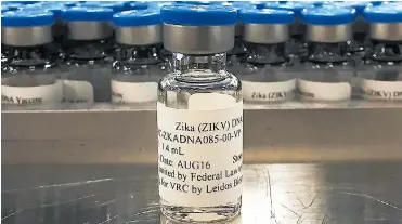  ?? SHUTTERSTO­CK Y NIH ?? Imagen de la vacuna contra el virus del Zika que se encuentra en fase 2B de investigac­ión.