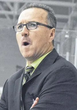  ?? FILE ?? Shawn Evans says the cancellati­on of the MHL playoffs is disappoint­ing for players, however, he acknowledg­es the right call was made to shut down the season amid COVID-19 concerns.