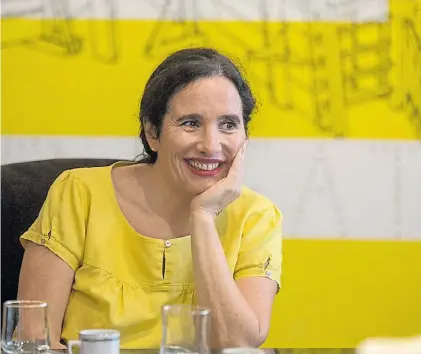  ?? PALABRAS.COM.AR ?? Tras el adiós. Carolina Biquard destacó el crecimient­o de los recursos que deja en el organismo autárquico.