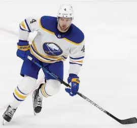  ?? ap File pHOTOs ?? FINALLY COMING TO BOSTON: After scoring just two goals in 37 games this season with the Buffalo Sabres, the Bruins are hoping a change of scenery is just what the former top overall pick needs.