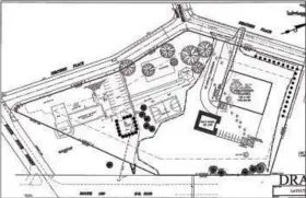  ?? DIGITAL FIRST MEDIA FILE PHOTO ?? This map shows the location of the current public works building, to the left, and the proposed new $2 million facility, on the right, for which bids were rejected Oct. 16.