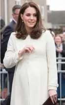  ?? Photograph: Rex/Shuttersto­ck ?? The Duchess of Cambridge has worn maternity clothing from JoJo Maman Bébé.