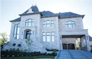  ??  ?? One of the more than 20 single-family homes built in Laval by Presti Homes.