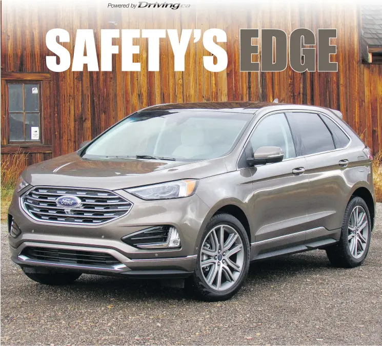  ?? COSTA MOUZOURIS/DRIVING ?? The 2019 Ford Edge Titanium.