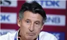 ?? Photograph: Martti Kainulaine­n/REX/Shuttersto­ck ?? Seb Coe has come in for criticism over the reduction of the Diamond League schedule.
