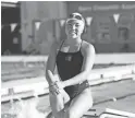  ?? NICOLE MULLEN/THE REPUBLIC ?? Arizona College Prep swimmer Andrea ‘Meimei’ Su at practice on Sept. 27 at the Chandler High School swimming complex.
