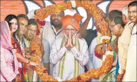  ?? PTI ?? Prime Minister Narendra Modi during a campaign rally in Hisar district of Haryana on Friday.