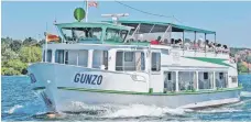  ?? FOTO: TOURIST-INFO ?? Die MS Gunzo fährt auch nach Saisonende zur Mainau.