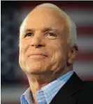  ??  ?? Funeral: Former US senator and war hero John McCain