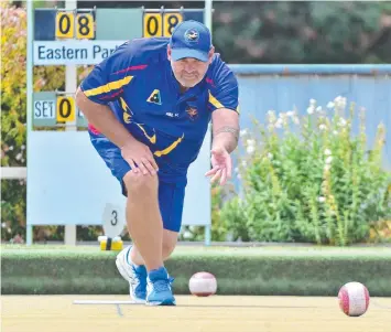  ??  ?? Eastern Park's Adam Martin helped his side to an upset over Ocean Grove. Pictures: STEPHEN HARMAN