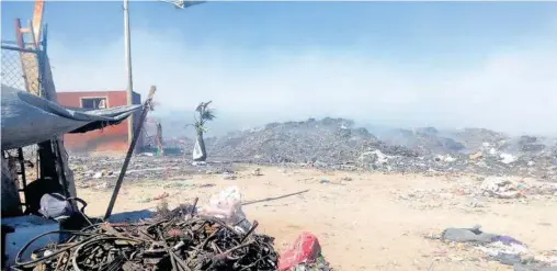  ?? /SERVANDO BURCIAGA ?? Se toman medidas para evitar nuevos incendios en el tiradero municipal