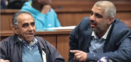  ?? Picture: THOBILE MATHONSI ?? STANDING FIRM: Ahmed Timol’s brother Mohammad Timol and nephew Imtiaz Cajee at the North Gauteng High Court in Pretoria. The Timol family’s determinat­ion to discover the truth about Ahmed’s death has led to the inquest, says the writer.